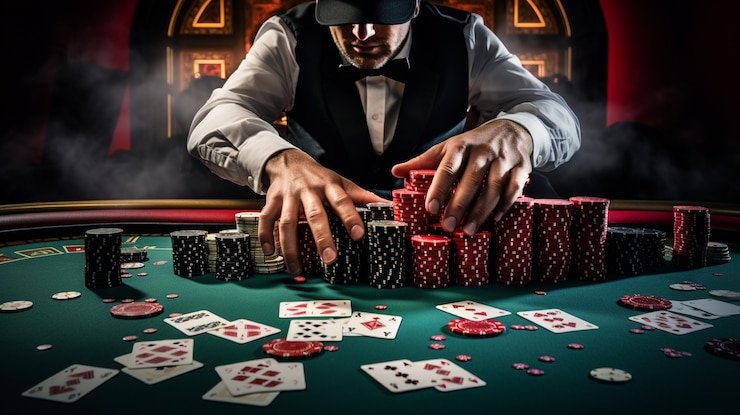 Meja Teen Patti interaktif dengan antarmuka pemain di 29hoki slot